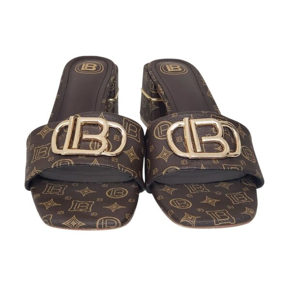 LAURA BIAGIOTTI SQUARE HEEL MULES - Picture 4 of 10